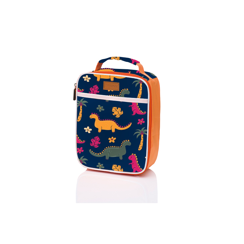 Orange Cute School Lunch Bag