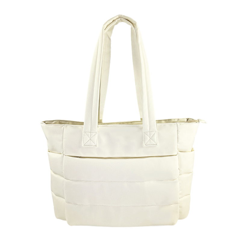 Plain white tote bag