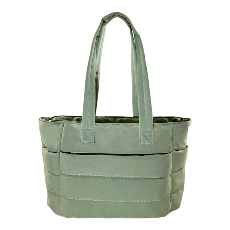 Green tote bag