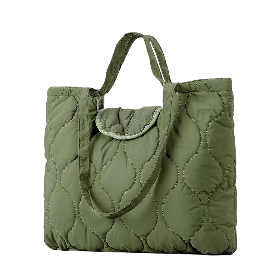 Green tote bag
