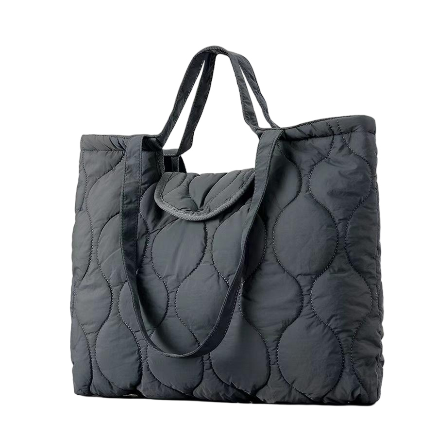 Grey tote bag