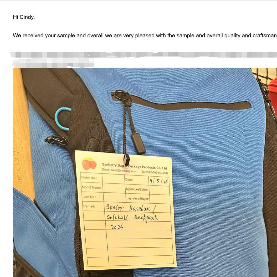 Very proud to share that we obtained great feedback from top sports brand