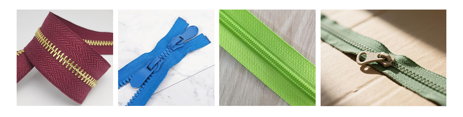 Metal&Resin&Nylon&Mixed Material Zipper