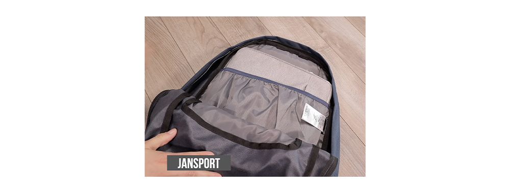 The JanSport Right Pack laptop sleeve. The JanSport Right Pack laptop sleeve.