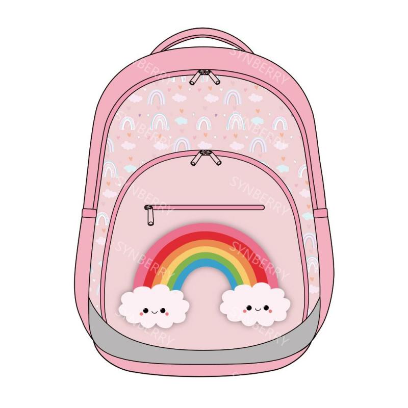 Rainbow Cloud Backpack for Elementary Girls