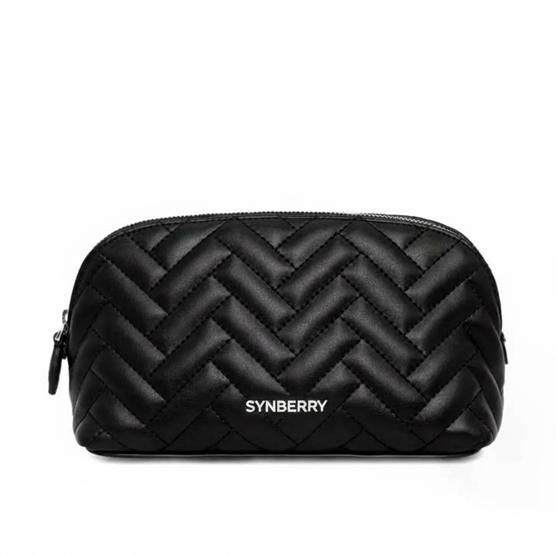 Custom Ultra-Soft Faux Sheepskin PU Leather Cosmetic Bag