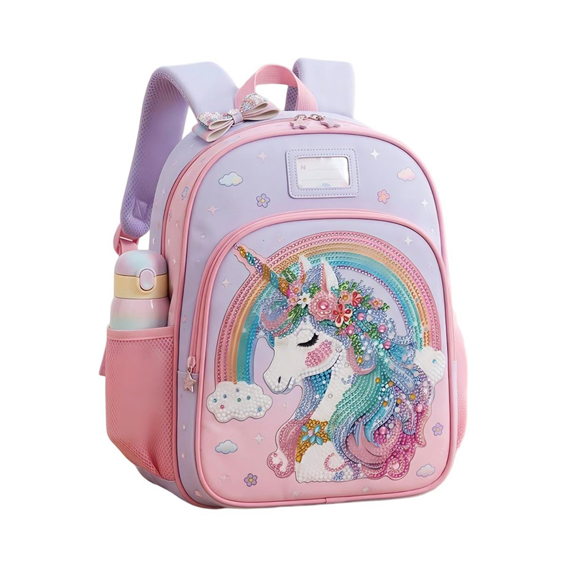 Kids Backpack with Rhinestone Unicorn