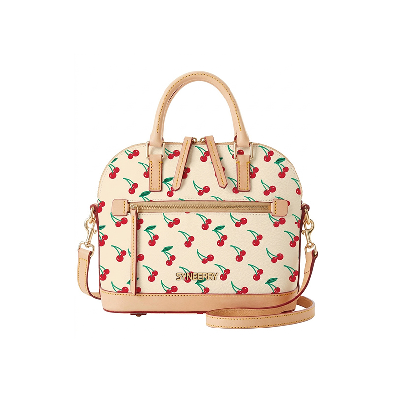 Custom Crossbody Handbag with Cherry Print