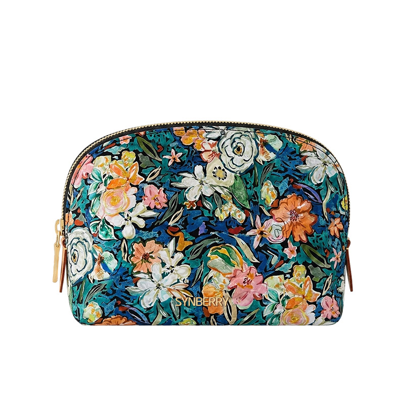 Vegan leather makeup bag